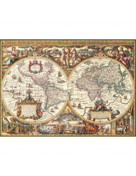 PUZZLE HARTA ANTICA A LUMII, 1000 PIESE,RVSPA19004