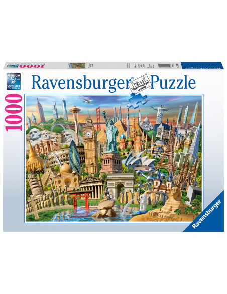 PUZZLE OBIECTIVE TURISTICE, 1000 PIESE,RVSPA19890