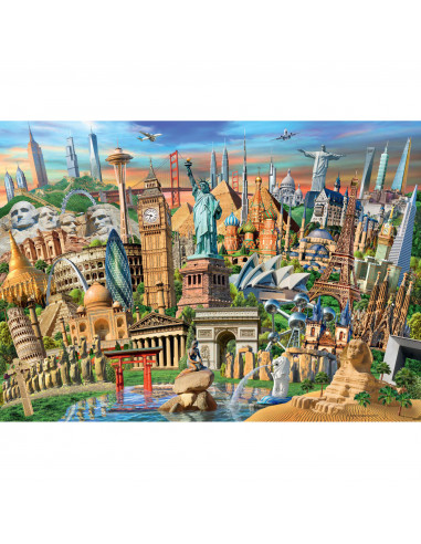 PUZZLE OBIECTIVE TURISTICE, 1000 PIESE,RVSPA19890