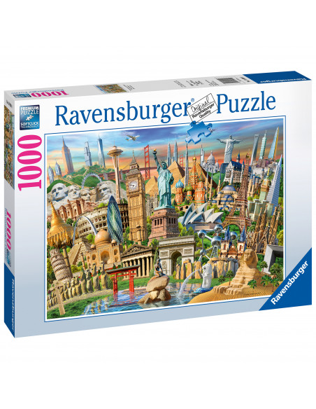 PUZZLE OBIECTIVE TURISTICE, 1000 PIESE,RVSPA19890