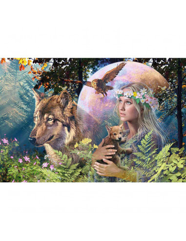 PUZZLE FEMEIA DIN PADURE, 3000 PIESE,RVSPA17033