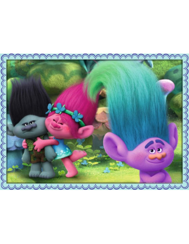 Puzzle Trolls, 4X100 Piese,RVSPC06861