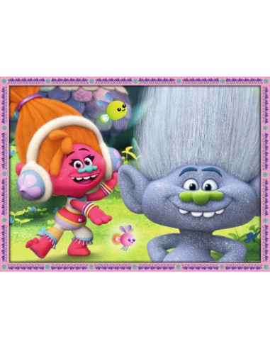Puzzle Trolls, 4X100 Piese,RVSPC06861