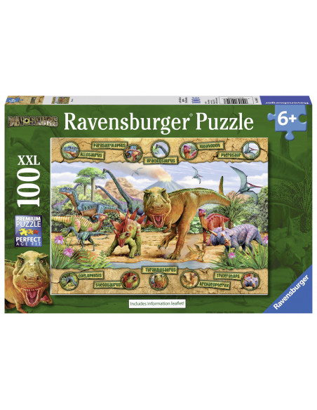 PUZZLE DINOZAURI, 100 PIESE,RVSPC10609