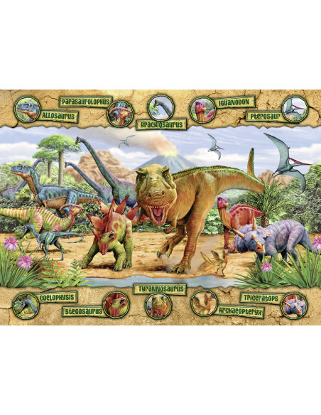 PUZZLE DINOZAURI, 100 PIESE,RVSPC10609