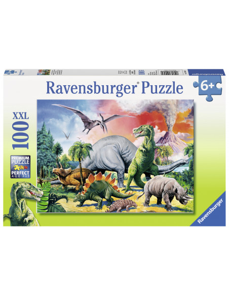 PUZZLE PRINTRE DINOZAURI, 100 PIESE,RVSPC10957