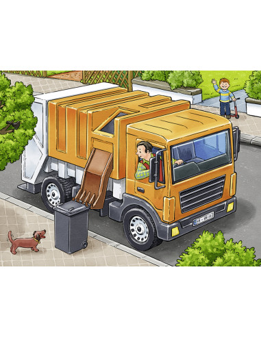PUZZLE IN CUTIE VEHICULE, 12 PIESE,RVSPC07406