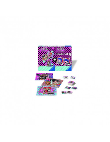 PUZZLE + JOC MEMORY LOL, 25/36/49 PIESE,RVSPC20549