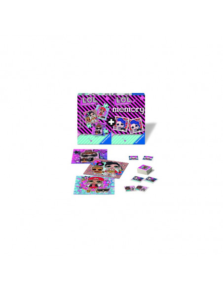 PUZZLE + JOC MEMORY LOL, 25/36/49 PIESE,RVSPC20549