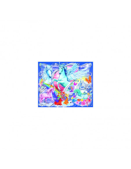 PUZZLE UNICORNI CU SCLIPICI, 100 PIESE,RVSPC13928