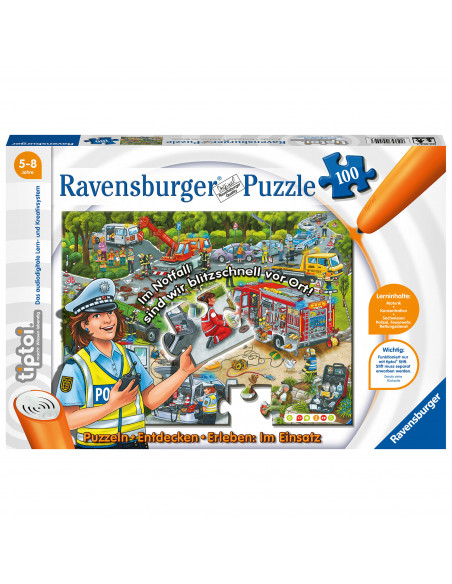 PUZZLE TIPTOI STRADA IN CONSTRUCTIE, 100 PIESE,RVSPC00554