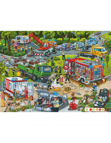 PUZZLE TIPTOI STRADA IN CONSTRUCTIE, 100 PIESE,RVSPC00554