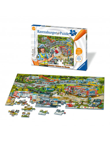 PUZZLE TIPTOI STRADA IN CONSTRUCTIE, 100 PIESE,RVSPC00554