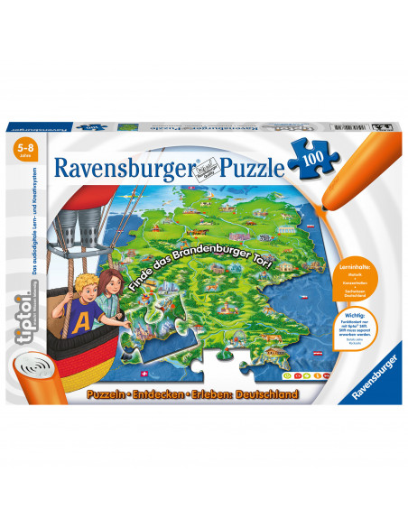 PUZZLE TIPTOI HARTA, 100 PIESE,RVSPC00831