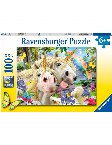 PUZZLE SELFIE CU UNICORNI, 100 PIESE,RVSPC12898