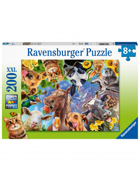 PUZZLE PORTRET CU ANIMALE, 200 PIESE,RVSPC12902