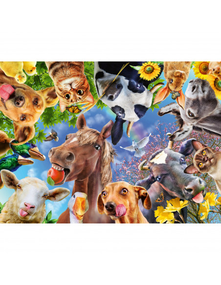 PUZZLE PORTRET CU ANIMALE, 200 PIESE,RVSPC12902