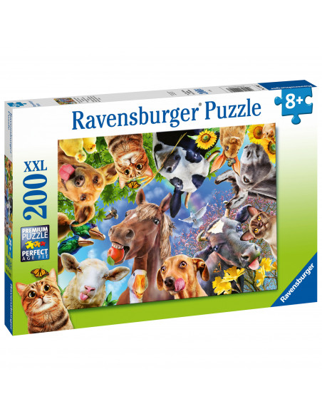 PUZZLE PORTRET CU ANIMALE, 200 PIESE,RVSPC12902