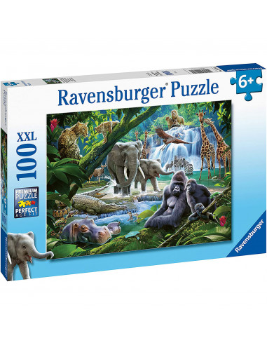 PUZZLE ANIMALE DIN JUNGLA, 100 PIESE,RVSPC12970