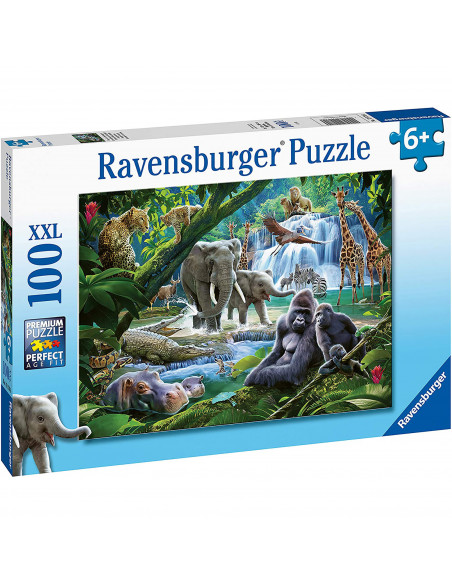 PUZZLE ANIMALE DIN JUNGLA, 100 PIESE,RVSPC12970