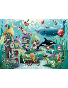 PUZZLE ANIMALE SUBACVATICE, 100 PIESE,RVSPC12972 2