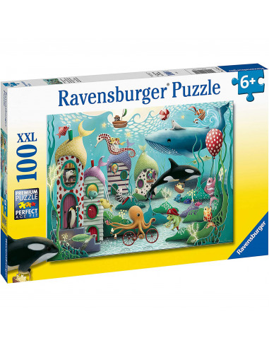 PUZZLE ANIMALE SUBACVATICE, 100 PIESE,RVSPC12972
