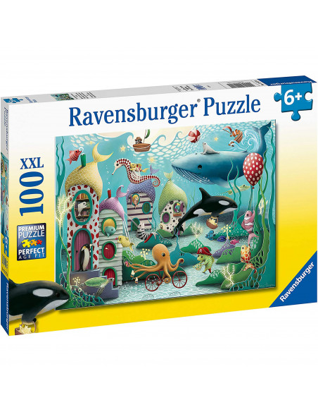 PUZZLE ANIMALE SUBACVATICE, 100 PIESE,RVSPC12972
