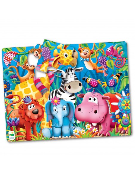 PRIMUL MEU PUZZLE DE PODEA - ANIMALE IN JUNGLA,TLJ106501