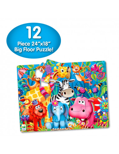 PRIMUL MEU PUZZLE DE PODEA - ANIMALE IN JUNGLA,TLJ106501