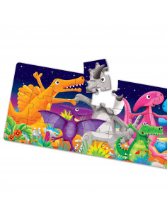 PUZZLE LUNG DE PODEA - DINOZAURI COLORATI,TLJ423929 2
