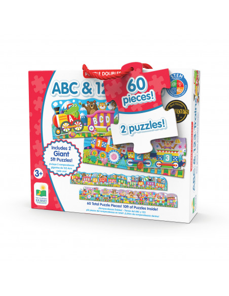 SET 2 PUZZLE-URI TRENUL URIAS CU NUMERE SI LITERE -