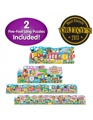 SET 2 PUZZLE-URI TRENUL URIAS CU NUMERE SI LITERE -