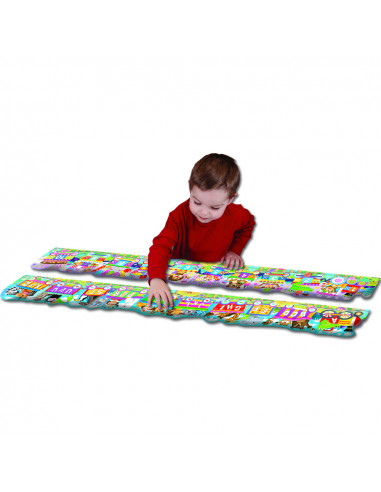 SET 2 PUZZLE-URI TRENUL URIAS CU NUMERE SI LITERE -