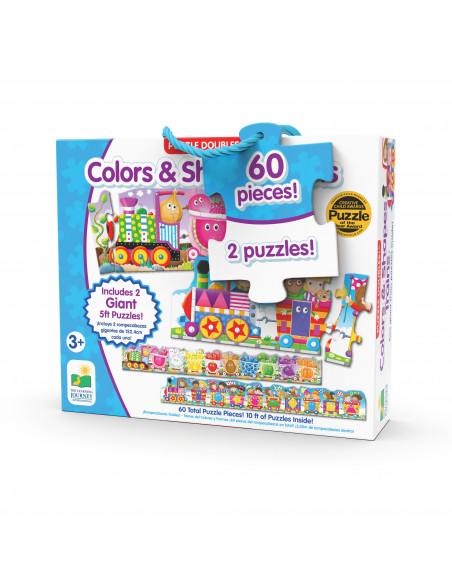 SET 2 PUZZLE-URI TRENUL URIAS CU CULORI SI FORME,TLJ109564