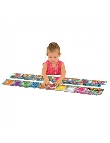 SET 2 PUZZLE-URI TRENUL URIAS CU CULORI SI FORME,TLJ109564