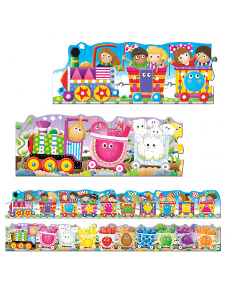 SET 2 PUZZLE-URI TRENUL URIAS CU CULORI SI FORME,TLJ109564