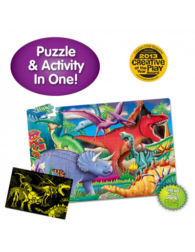 PUZZLE STRALUCESTE IN INTUNERIC - DINOZAURI,TLJ787533