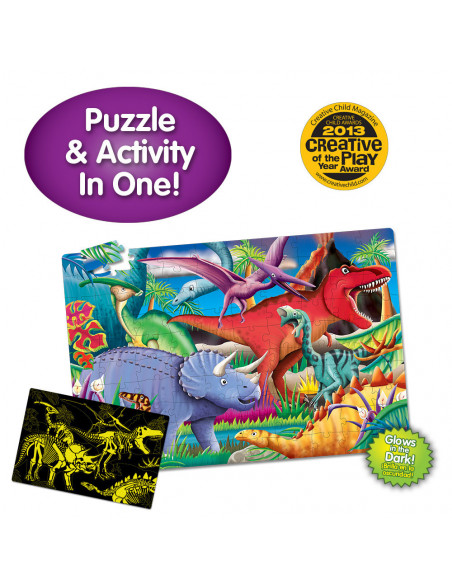 PUZZLE STRALUCESTE IN INTUNERIC - DINOZAURI,TLJ787533
