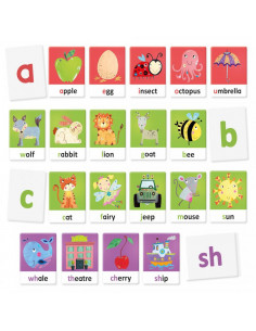 MONTESSORI - CARTONASE SA INVATAM ALFABETUL,HE26883 2