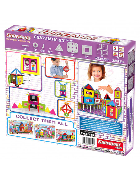 SUPERMAG MY HOUSES - SET CONSTRUCTIE 83 PIESE,SM0630