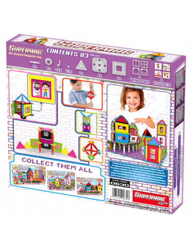 SUPERMAG MY HOUSES - SET CONSTRUCTIE 83 PIESE,SM0630