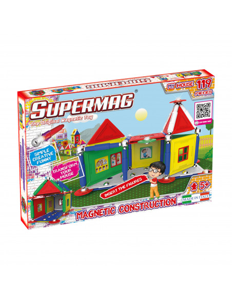 SUPERMAG MY HOUSES - SET CONSTRUCTIE 119 PIESE,SM0631