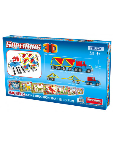 Supermag 3D - Jucarie Cu Magnet Camion,SM0610