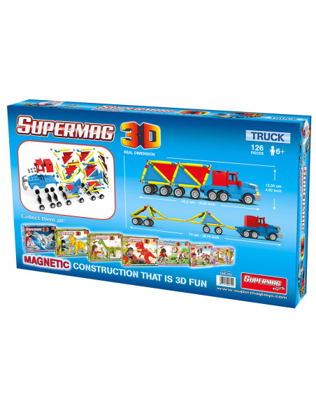 Supermag 3D - Jucarie Cu Magnet Camion,SM0610