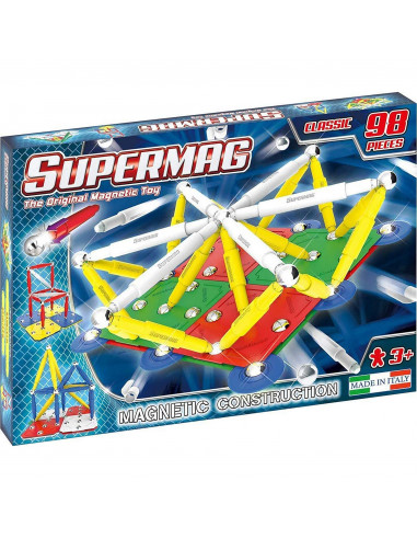 SUPERMAG CLASSIC PRIMARY - SET CONSTRUCTIE 98 PIESE,SM0402