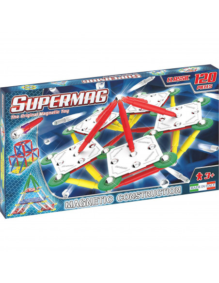 SUPERMAG CLASSIC PRIMARY - SET CONSTRUCTIE 120 PIESE,SM0403