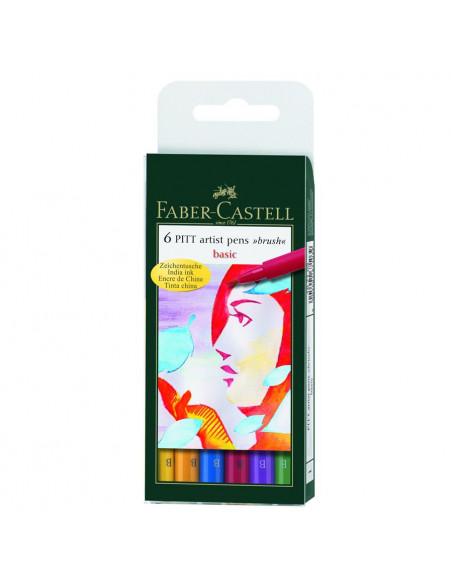FC167105,PITT ARTIST PEN SET 6 BUC LANDSCAPE FABER-CASTELL