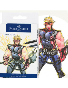 FC267191,Set pitt artist pen comic 11 piese faber-castell 2