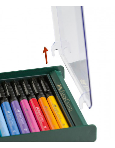 FC267421,Cutie 12 culori pitt artist pen nuante basic faber-castell FC267421,Cutie 12 culori pitt artist pen nuante basic faber-castell