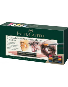 FC160307,Set 5 markere solubile portret a.durer faber-castell